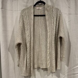 Pink Republic Cozy Beige Cable Knit Sweater XL